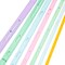 14 PCS(7 Pair) Multicolor Plastic Crystal Knitting Needles Weaving Tool Acrylic Crystal Knitting Tools Acrylic Needle for Scarf Sweater